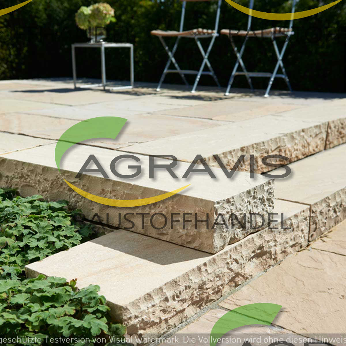  Blockstufe Golden-Sand-Struktura