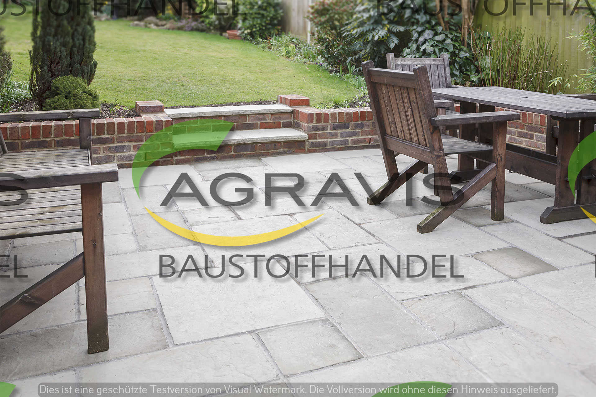  Betonsteine auf Terrasse