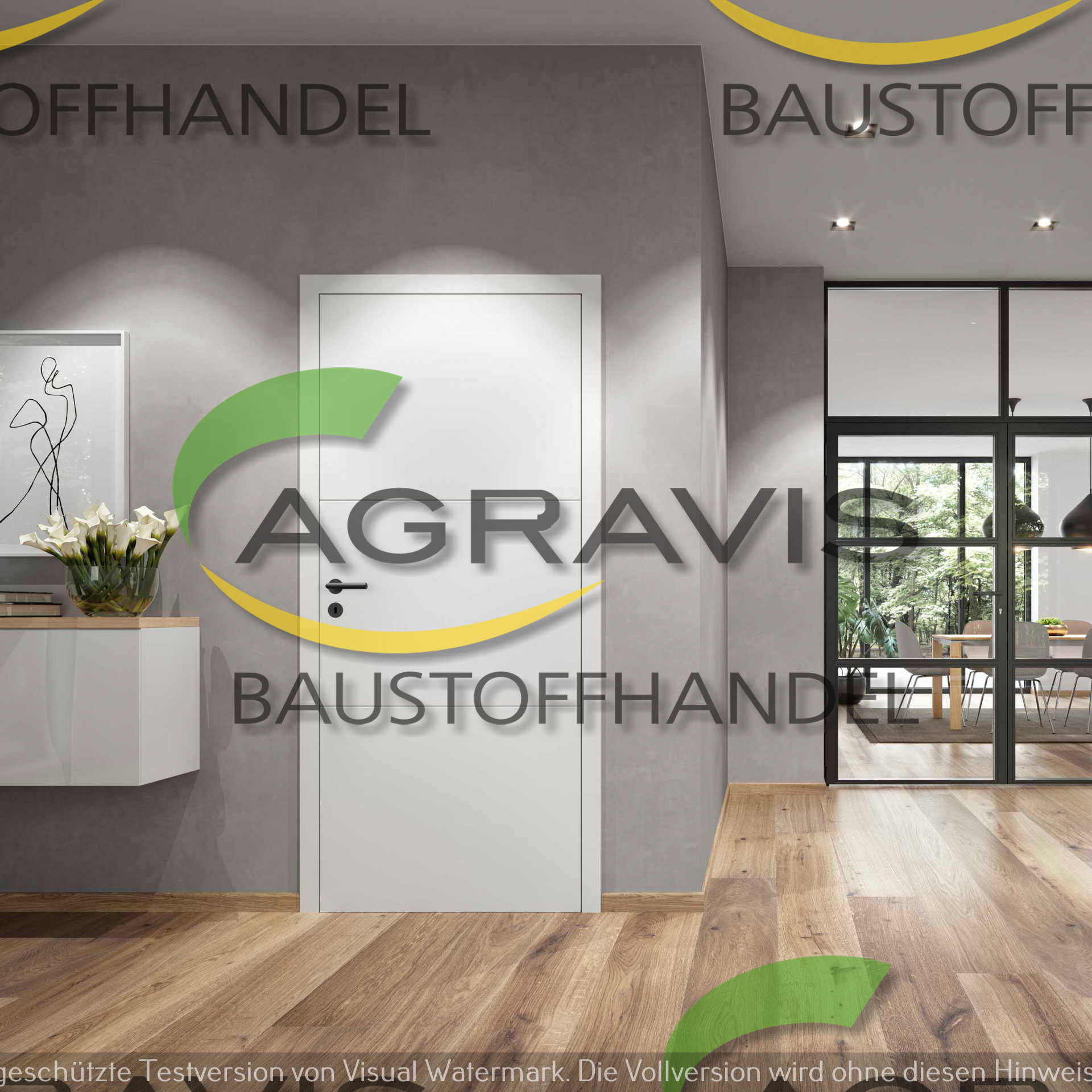  Modern Interiör Rohrrahmentürelement Flügeltür